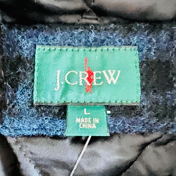 NWT J. Crew Men’s English Wool Plaid Barn Jacket Insulated Large - Picture 3 of 5